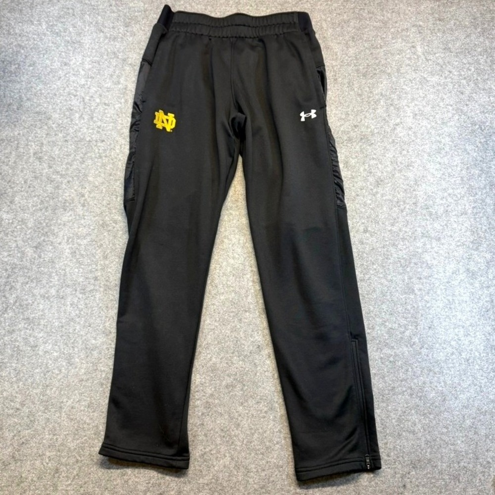 Under Armour Mens Notre Dame Fighting Irish Track Pants Black‎ Team Issued Large